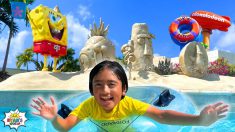 Water Slide for Kids at the SpongeBob Nickelodeon Resort!