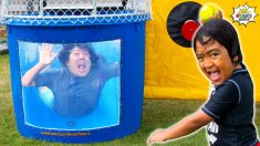 Ryan’s Dunk Tank Family Challenge and more 1hr kids video!