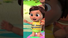 Play Outside with Nina Surfing at the Beach! CoComelon #Shorts #nurseryrhymes